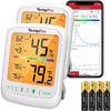 TempPro TempAir Bluetooth Hygrometer Thermometer with Large Backlit LCD | 260 ft Wireless Remote Temperature and Humidity Monitor, Indoor Room Thermometer and Humidity Gauge with Max Min Records(2)