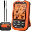 image:imageTempPro TempSpike 1000FT Wireless Meat Thermometer Digital with 2 Probes  RF Technology WireFree IPX8 Probes Alarms Large Backlit LCD Food Thermometer Cooking Turkey Smoker BBQ Grill Gift2000ft