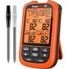 TempPro TempSpike 1000FT Wireless Meat Thermometer Digital with 2 Probes | RF Technology, Wire-Free IPX8 Probes, Alarms, Large Backlit LCD, Food Thermometer Cooking Turkey, Smoker, BBQ, Grill Gift(1000ft)