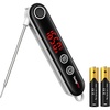 TempPro TempSwift 0.5 Sec Instant Read Meat Thermometer Digital | Cooking Thermometer with Backlit Display, Pop-Up Meat Probe, Food Thermometer for Grill BBQ Smoker Fry Candy, NSF Certified