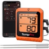 TempPro Wireless Meat Thermometer Digital for Grilling and Smoking, 2 Probes Bluetooth Meat Thermometer for Cooking, Rechargeable Smoker Accessories for BBQ Oven (Previously ThermoPro)(2 Probes)
