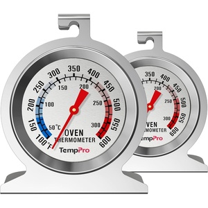 2-Pack Oven Thermometer for Gas Oven with 431 Stainless Steel | 50-300°C/100-600°F Oven Thermometer for Electric Oven Temperature, In Oven Temperature Gauge for Cooking Kitchen(2)