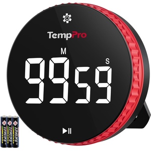 TempPro 99-Hour Digital Kitchen Timer with Strong Magnetic & Stable Stand, Classroom Timers with 3-Volume-Level, Stopwatch with Large LED Display, Digital Timers for Classroom(Previously ThermoPro)