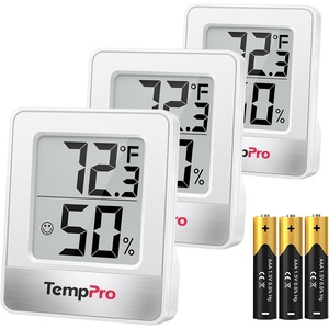 TempPro Indoor Outdoor Thermometer Wireless 500FT, Outside Greenhouse Thermometer with Temperature Sensor, Temperature Monitor for Patio Reptile House Home Baby Room (Previously ThermoPro) | Outside Greenhouse Thermometer with Temperature Sensor, Temperature Monitor for Patio Reptile House Home Baby Room(White Indoor Thermometer)