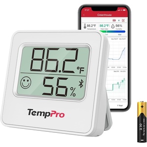 TempPro TempAir Bluetooth Digital Hygrometer Indoor Thermometer of 260FT | Humidity Meter with Smart App, Room Thermometer Humidity Gauge with Temperature Humidity Sensor(1)