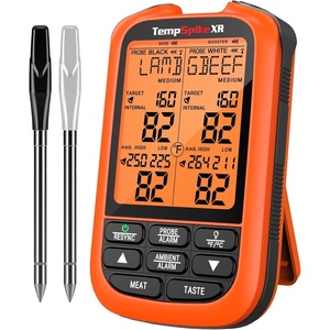 TempPro TempSpike 1000FT Wireless Meat Thermometer Digital with 2 Probes | RF Technology, Wire-Free IPX8 Probes, Alarms, Large Backlit LCD, Food Thermometer Cooking Turkey, Smoker, BBQ, Grill Gift(1000ft)