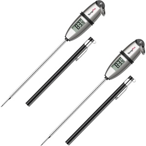 TempPro TempSwift 1 Sec Digital Food Thermometer for Kitchen Cooking | Meat Thermometer Digital, 5.3 inches Super Long Probe, Bread Baking Sourdough Liquids Candy Making Accessories Gift(2)